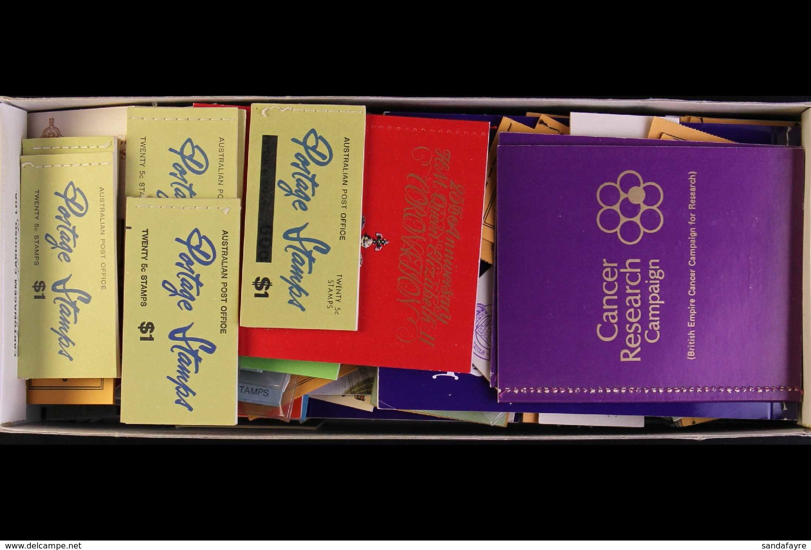 BRITISH COMMONWEALTH 1960's-90's BOOKLET SHOEBOX SORTER. An Unchecked Mass Of Complete Booklets, On The Surface, Mainly  - Andere & Zonder Classificatie