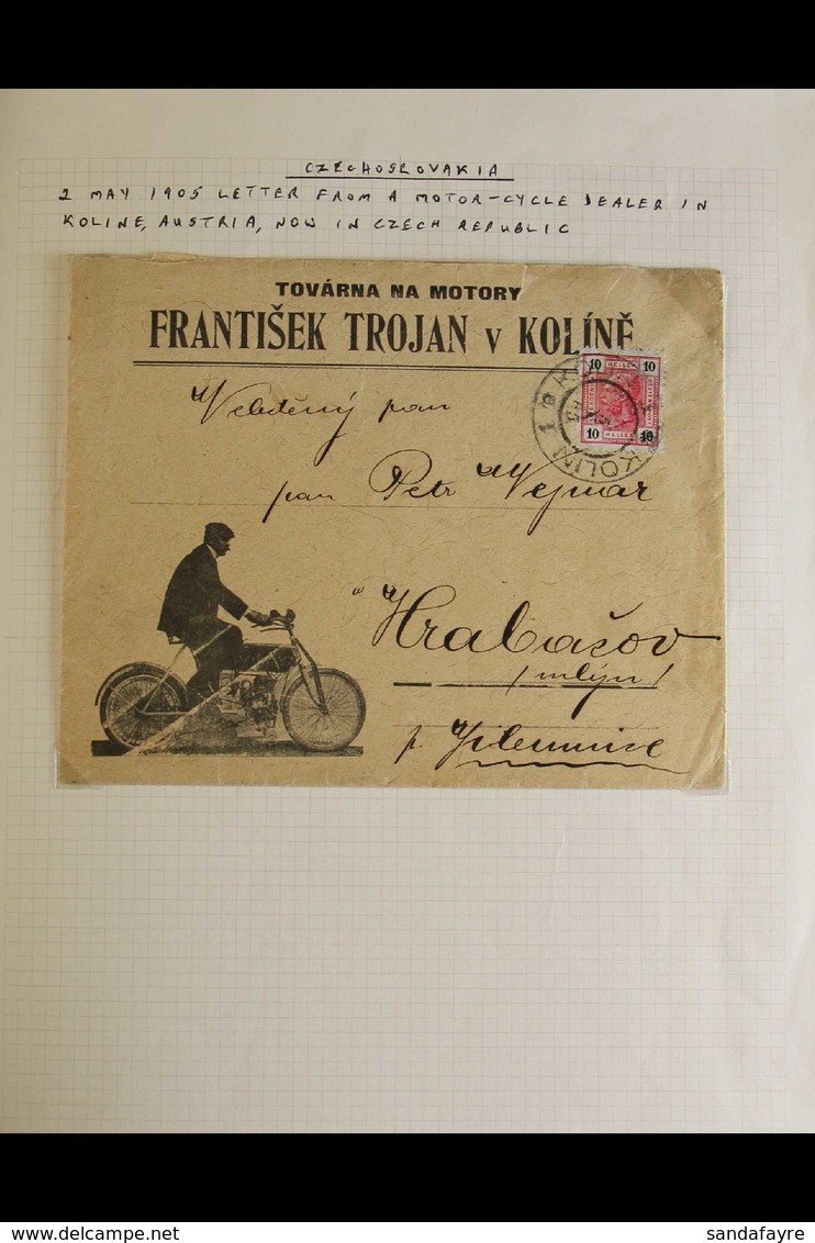 MOTORCYCLING 1905-2014 Collection Of AUSTRIAN Covers, Plus Pieces, Stamps And Other Items, Relating To MOTORCYCLING - Il - Zonder Classificatie