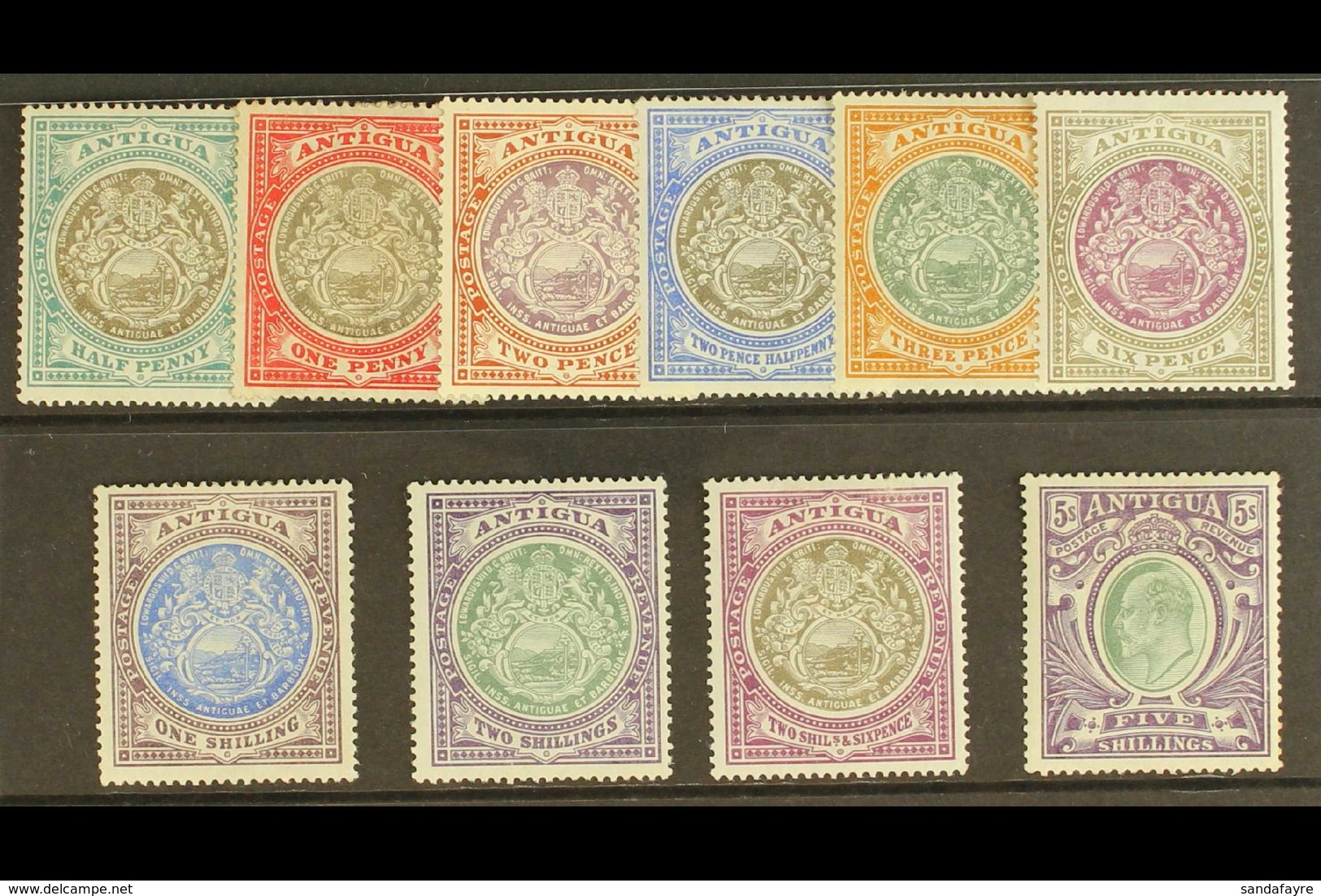 1903 Ed VII Set Complete, Wmk CC, SG 31/40, Very Fine Mint. (10 Stamps) For More Images, Please Visit Http://www.sandafa - Otros & Sin Clasificación