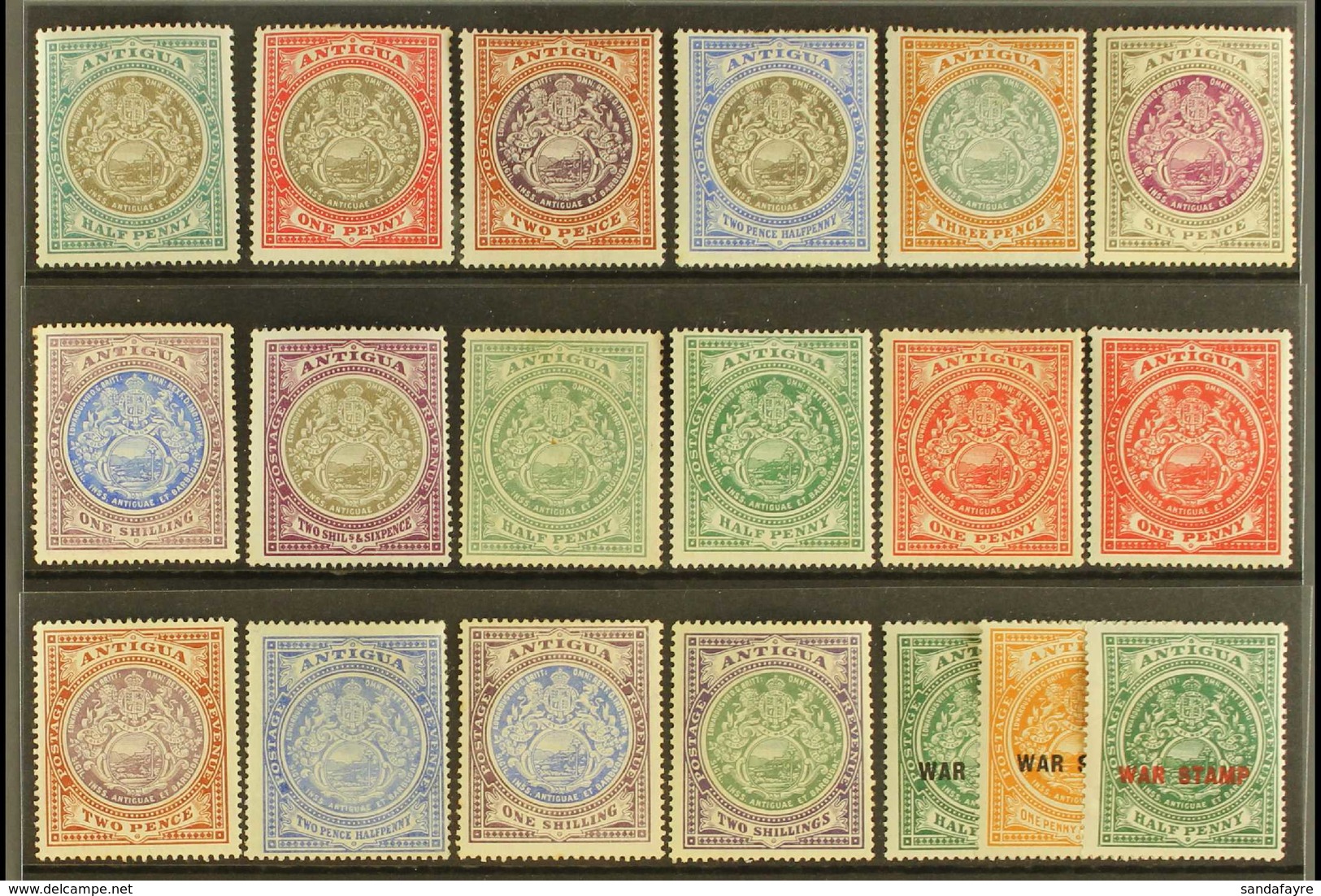 1903-16 MINT "BADGE OF COLONY" SELECTION Presented On A Stock Card. Includes 1903-07 CC Wmk Set To 1s Plus 2s6d, 1908-17 - Sonstige & Ohne Zuordnung