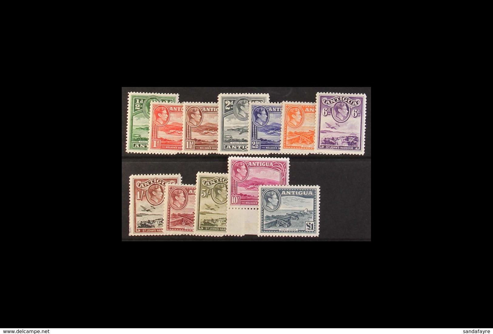 1938-51 Complete KGVI Set, SG 98/109, Fine Never Hinged Mint. (12 Stamps) For More Images, Please Visit Http://www.sanda - Other & Unclassified