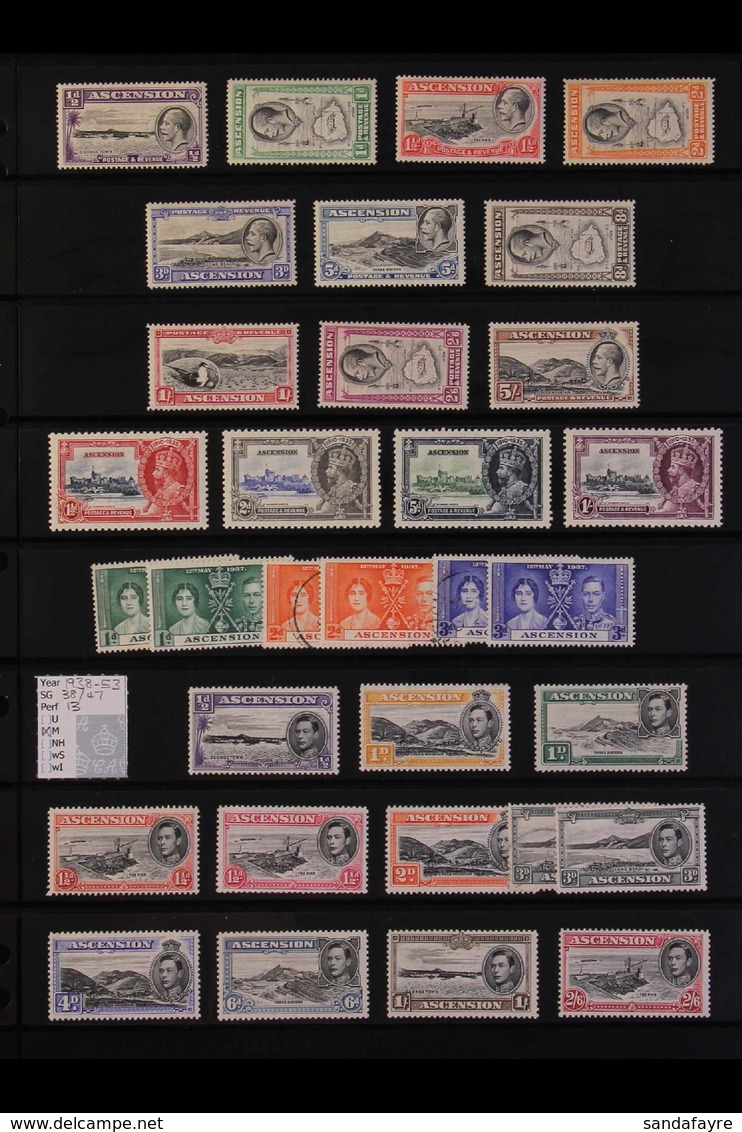 1934-99 FINE MINT / NEVER HINGED MINT COLLECTION Includes Many Complete Sets, We Note 1934 KGV Defins Set, 1935 Silver J - Ascension