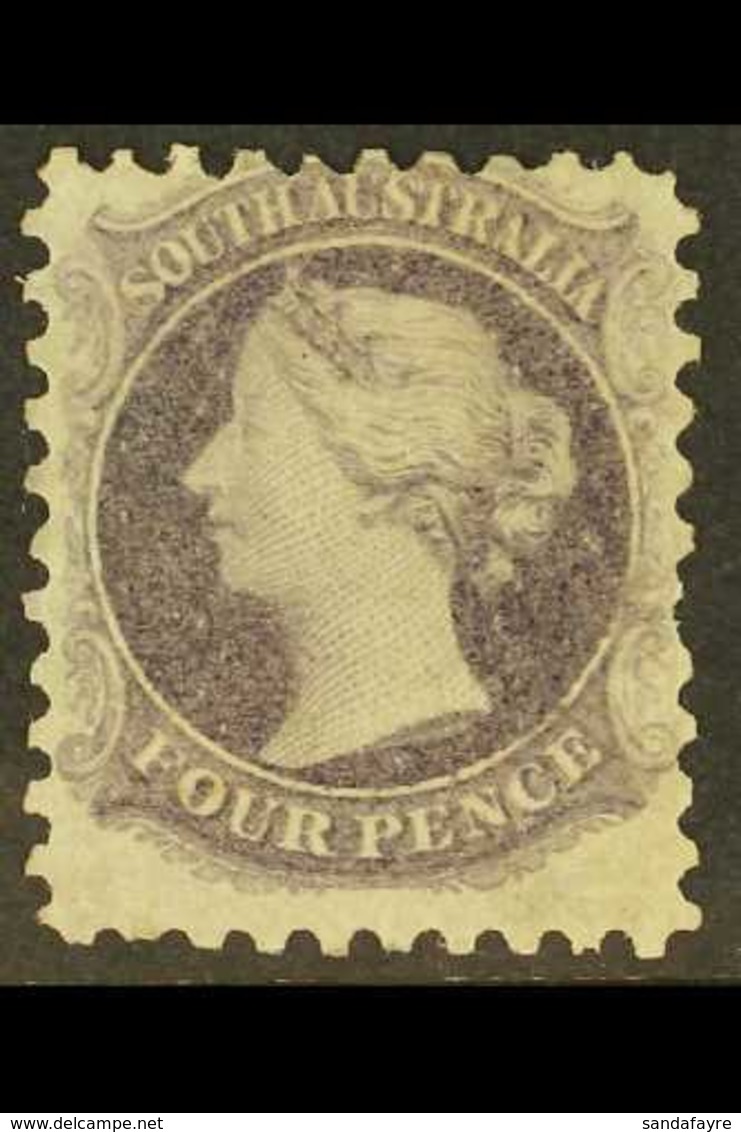 SOUTH AUSTRALIA 1871 4d Dull Lilac Perf 10, Wmk 'V Over Crown', SG 111, Mint With A Couple Of Natural Gum Cracks And A P - Otros & Sin Clasificación