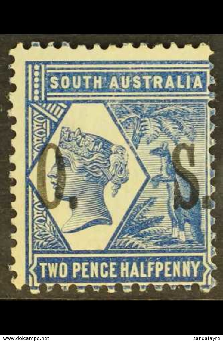 SOUTH AUSTRALIA OFFICIAL 1899-1901 2½d Indigo Overprinted With Wide "O.  S.", SG O83, Fine Mint. For More Images, Please - Andere & Zonder Classificatie