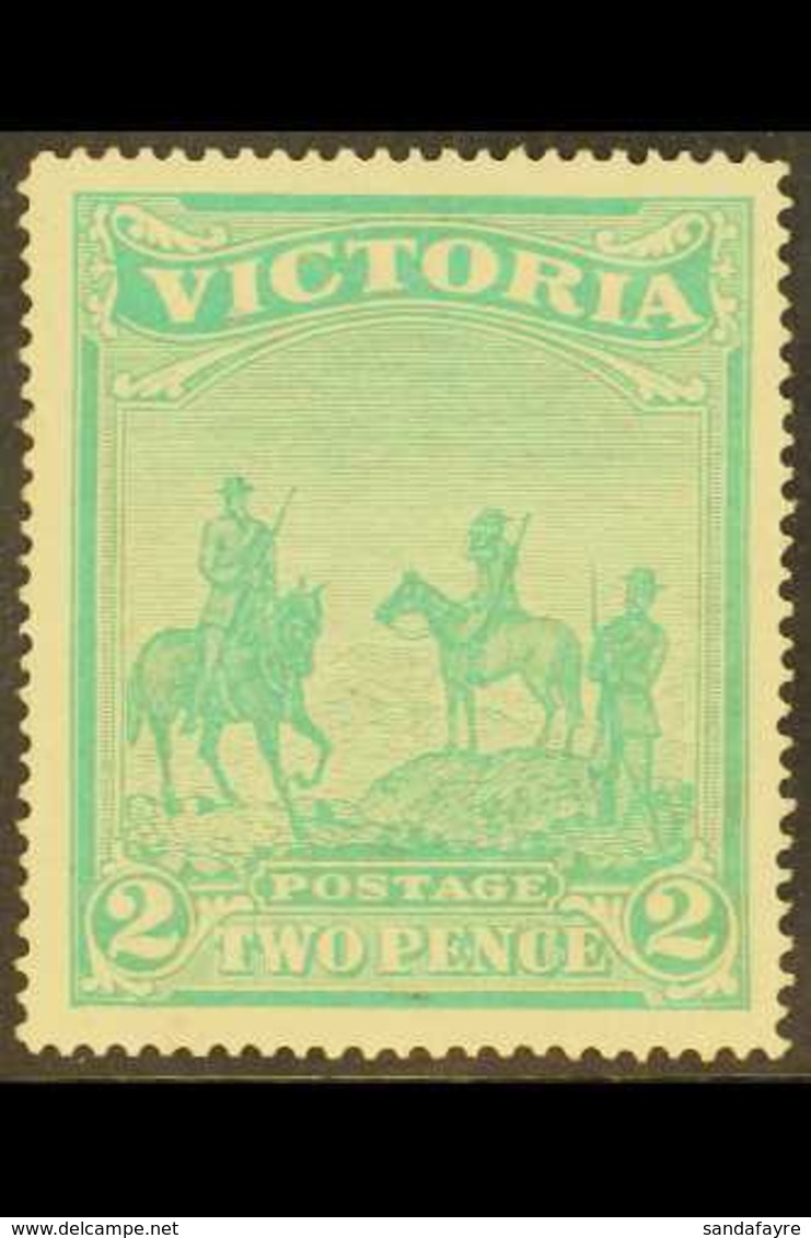 VICTORIA 1900 2d (2s) Emerald-green Anglo-Boer War Fund, SG 375, Fine Mint, Large Hinge, Lovely Fresh Colour. For More I - Other & Unclassified