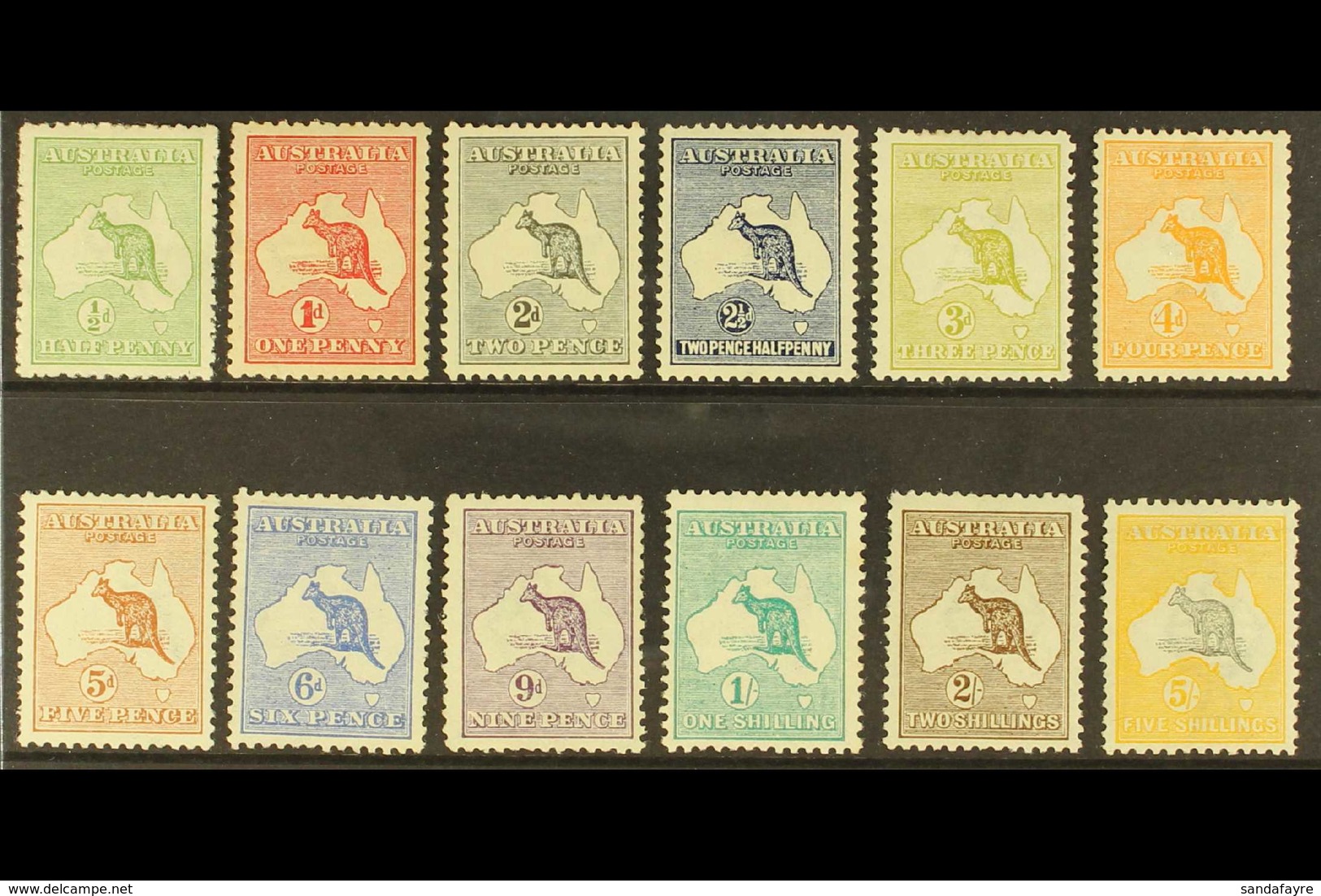 1913 First Watermark Set Complete To 5s, SG 1/13, Fine Mint, A Few Very Minor Faults To Be Expected (and The 6d Has No G - Other & Unclassified