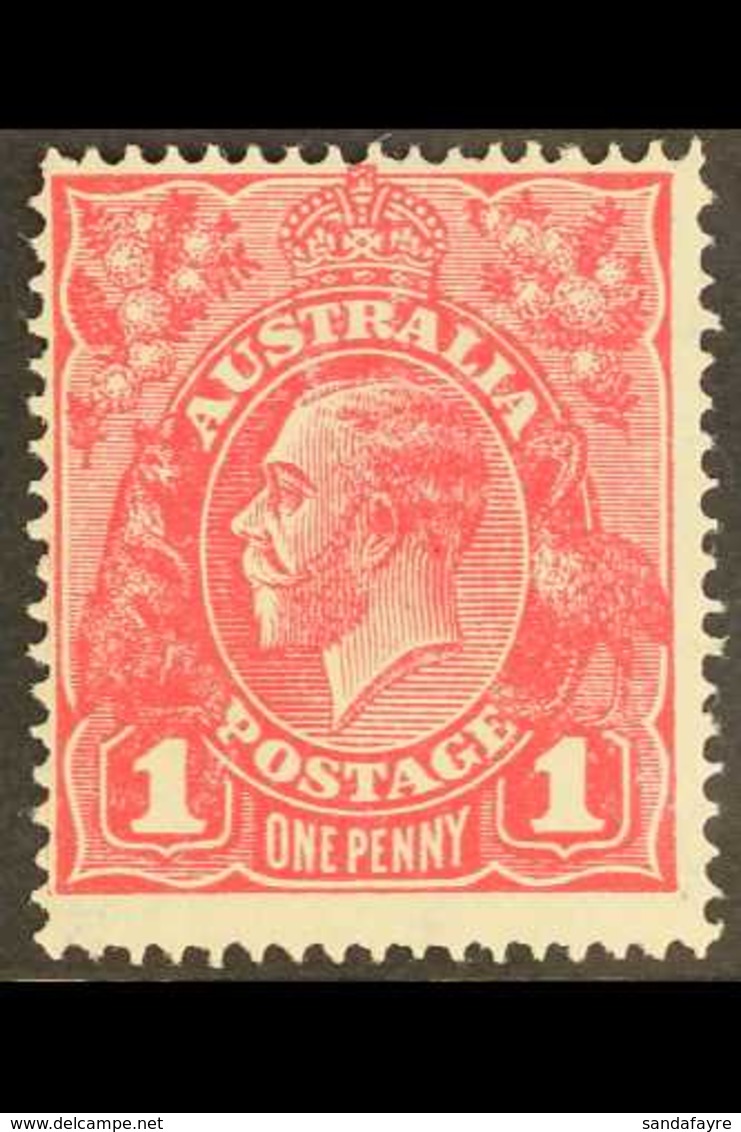 1918-20 1d Carmine-pink KGV, SG 49, Fine Mint, Very Fresh. For More Images, Please Visit Http://www.sandafayre.com/itemd - Altri & Non Classificati