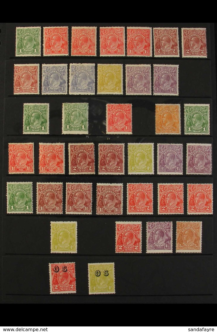 1926-30 KGV MINT "HEADS" COLLECTION CAT £1000+ A Mint Collection Presented On A Pair Of Stock Pages That Includes 1924 C - Otros & Sin Clasificación