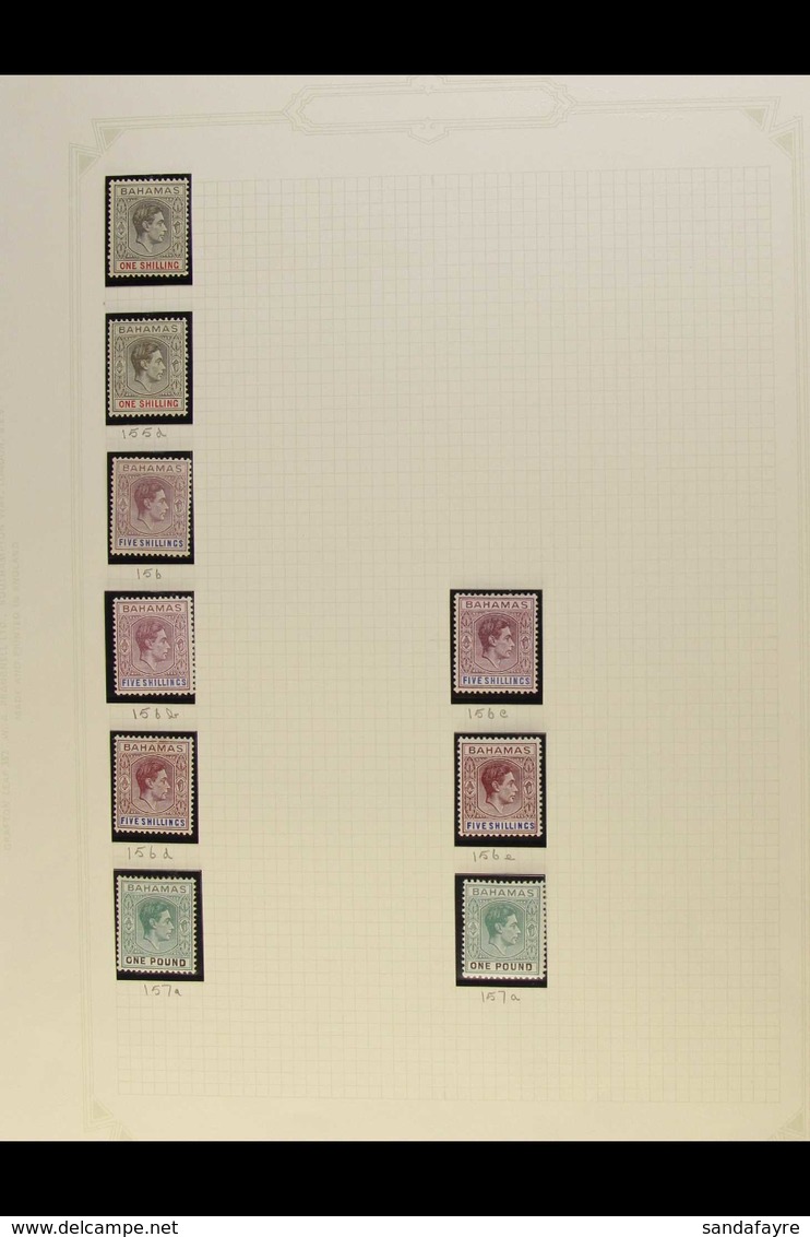 1938-52 KING GEORGE VI DEFINITIVES A Fine Mint Collection On Album Pages Which Includes At Least Two Complete Basic Sets - Otros & Sin Clasificación