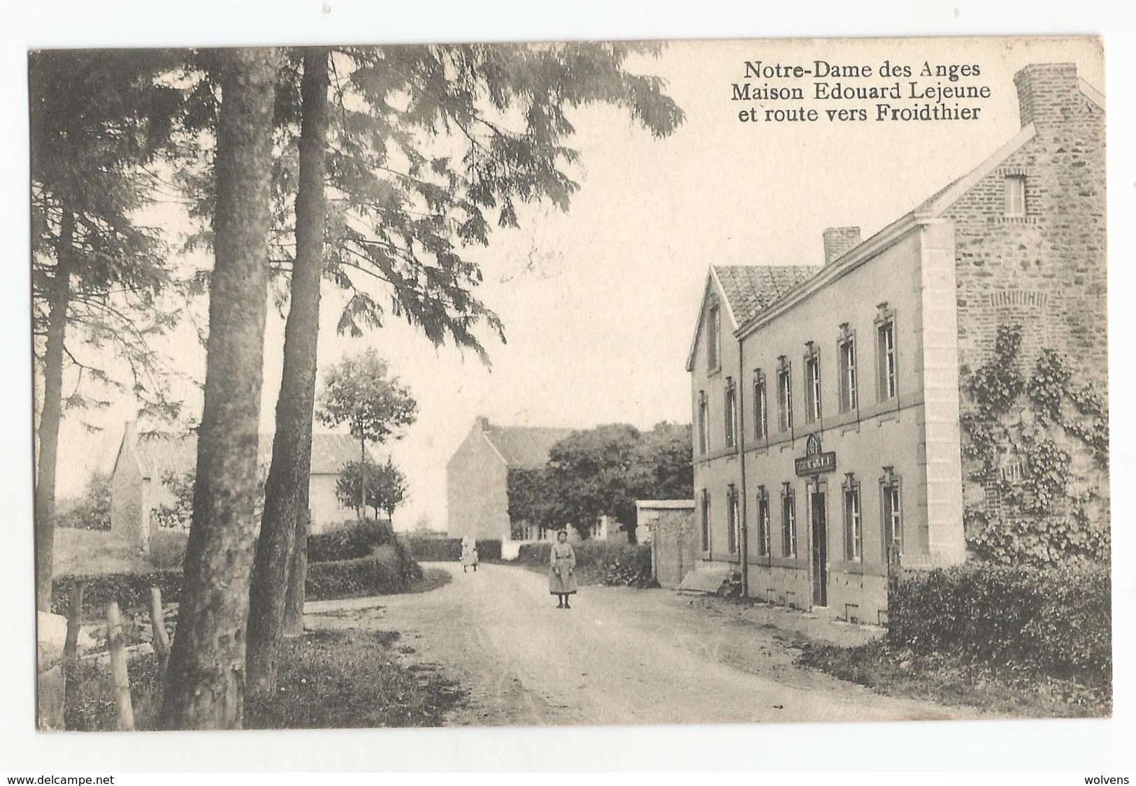 Froidthier Notre Dame Des Anges Maison Edouard Lejeune Carte Postale Ancienne Thimister Clermont - Thimister-Clermont