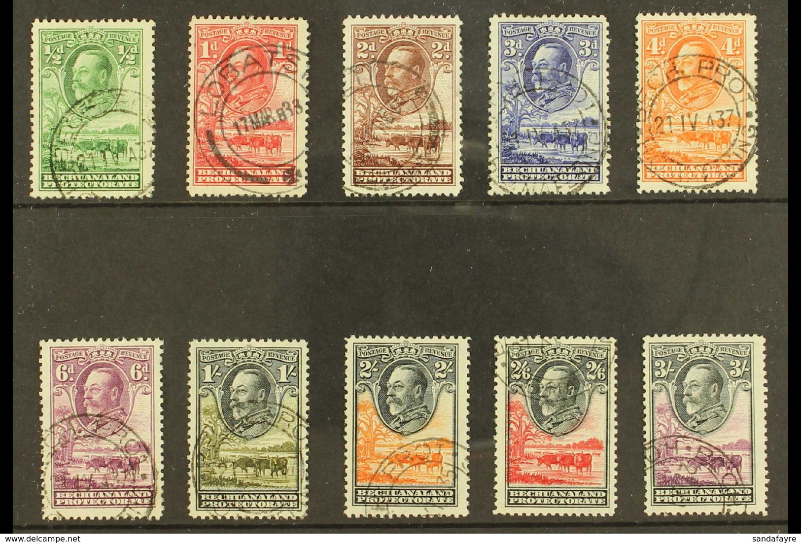 1932 Definitives Set Complete To 3s, SG 99/108, Very Fine Used (10 Stamps) For More Images, Please Visit Http://www.sand - Andere & Zonder Classificatie