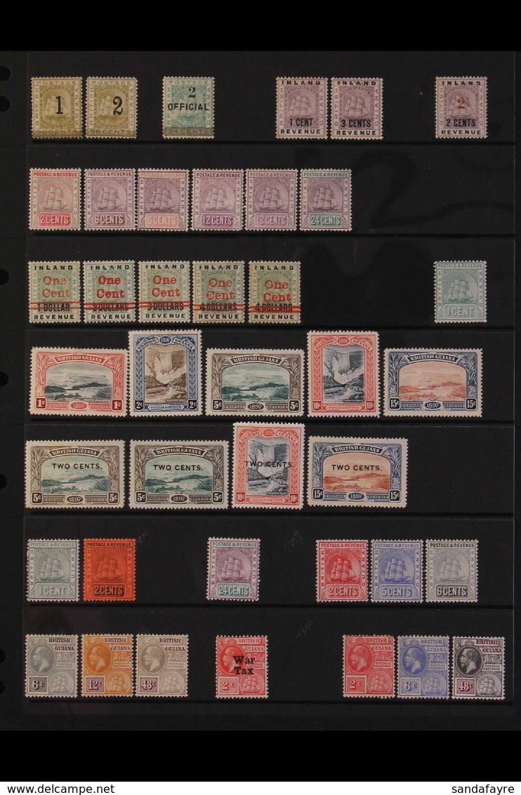 1881-1935 OLD TIME MINT COLLECTION. An Attractive Mint Assembly With Many Complete Sets And Better Values Including 1881 - Guyane Britannique (...-1966)