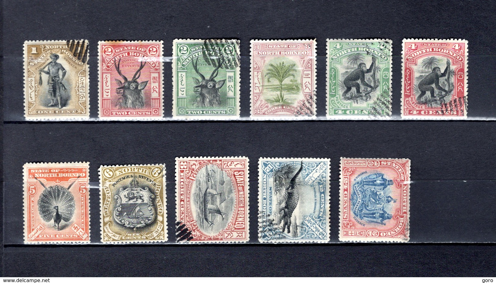 Borneo Del Norte   1897-1900     Y&T  Nº    72/81-84 - Borneo Septentrional (...-1963)