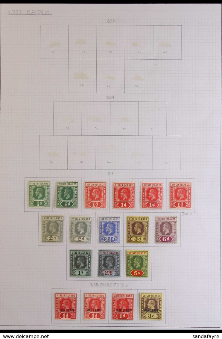 1913-1967 DELIGHTFUL MINT COLLECTION Generally Fine/ Very Fine Condition. With KGV Including 1913-19 Definitive Set Plus - British Virgin Islands