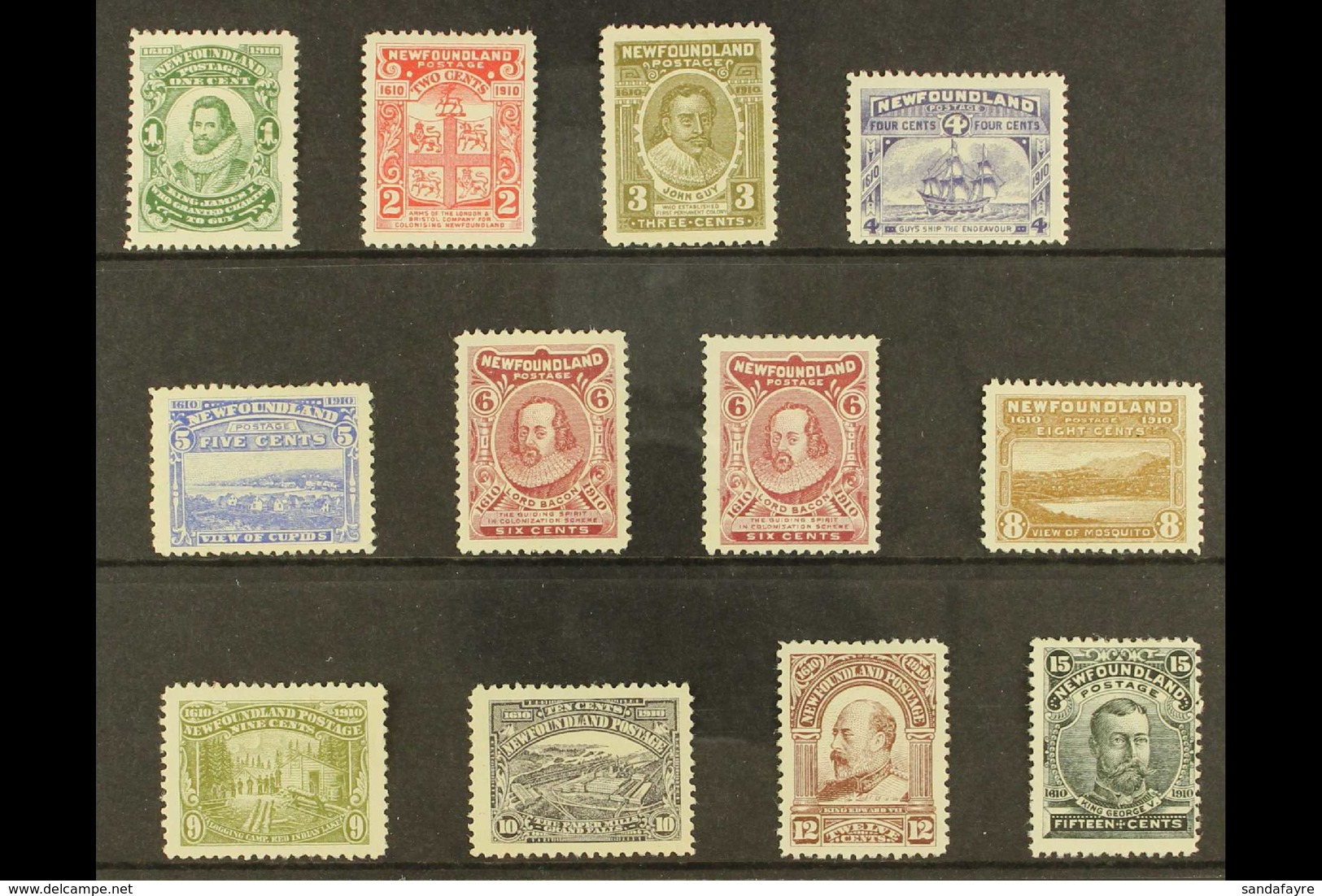 1910 Litho Definitive Set, SG 95/105, Inc Both 6c Types, Fine Mint (12 Stamps) For More Images, Please Visit Http://www. - Sonstige & Ohne Zuordnung