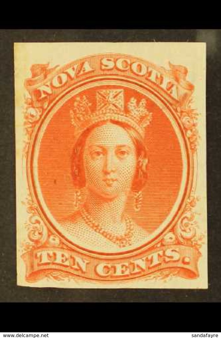 1860 10c Scarlet Plate Proof On India, Uni 12TCix, Very Fine With Even Margins All Round. For More Images, Please Visit  - Otros & Sin Clasificación