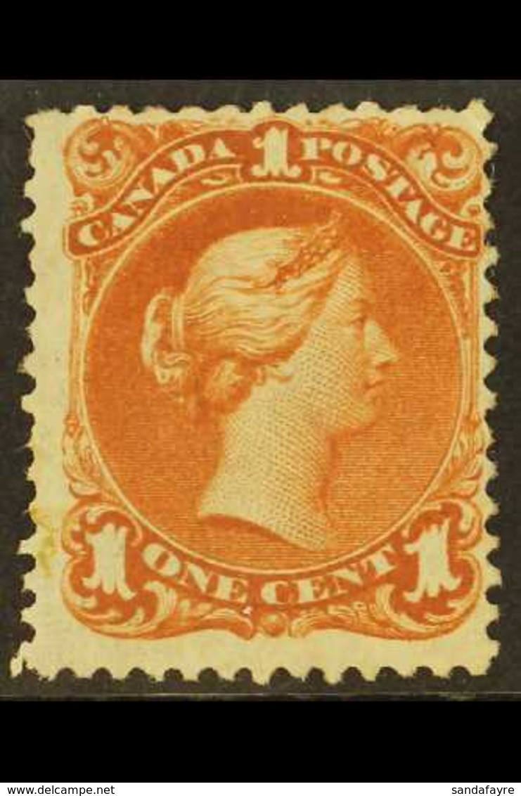 1868 1c Red-brown, Ottawa Printing, SG 47, Mint With Good Colour And Large Part Gum.  For More Images, Please Visit Http - Other & Unclassified