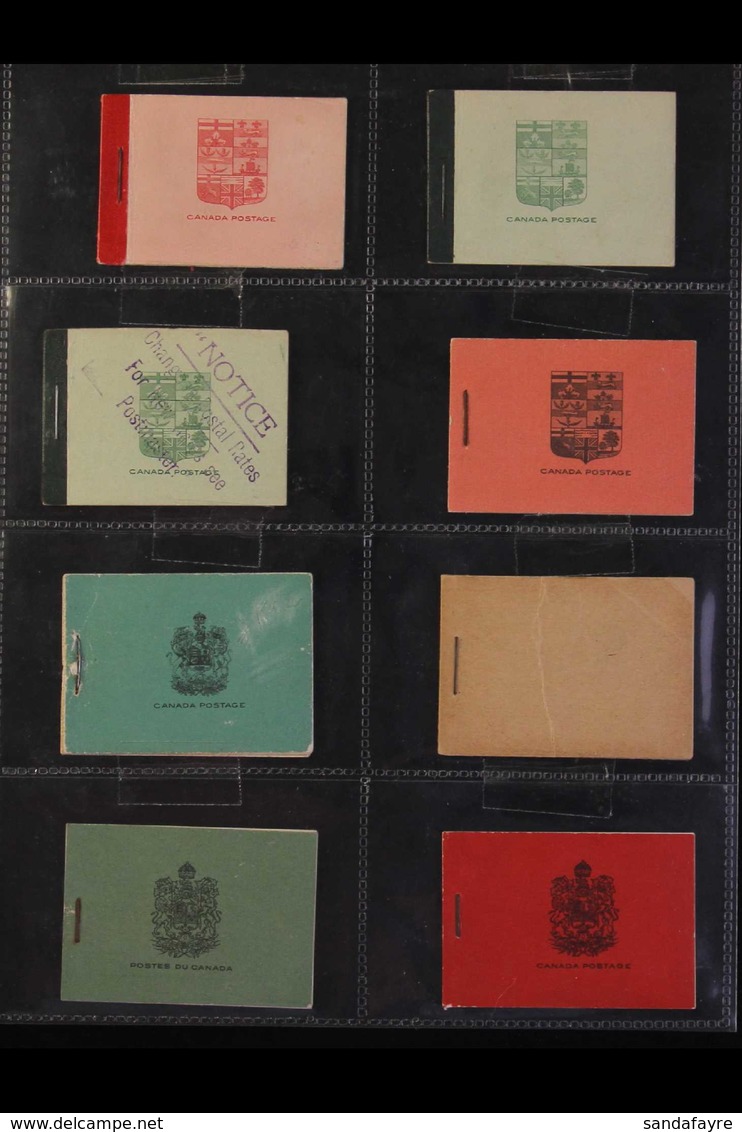 1912-1935 BOOKLETS. All Different Group Of Complete Never Hinged Mint Booklets, Includes 1912-16 25c SG SB3, 1913-16 25c - Other & Unclassified