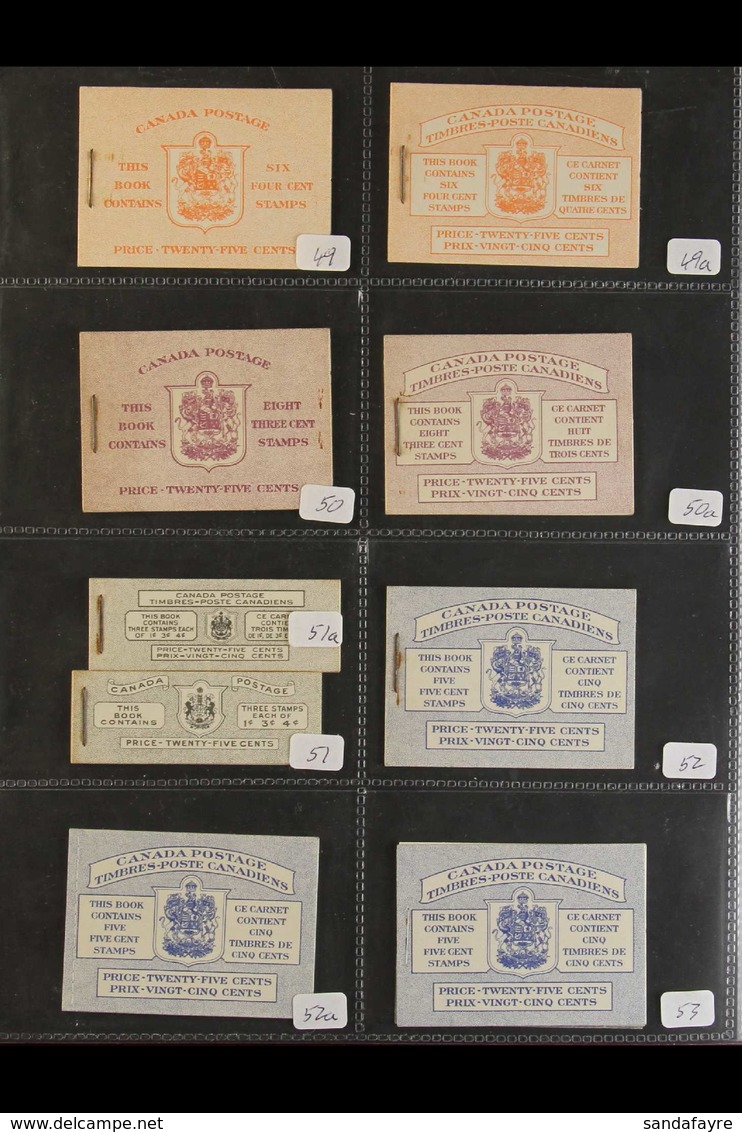 BOOKLETS 1953-1976 Comprehensive Collection Of All Different Never Hinged Mint Complete Booklets Housed In A Booklet Alb - Otros & Sin Clasificación