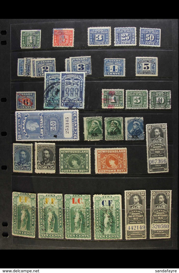 REVENUES 1864-1938 Mint (some Never Hinged) & Used Collection On Stock Pages, Inc Bill 1864 To 40c Mint, 1868 To $2 Used - Otros & Sin Clasificación