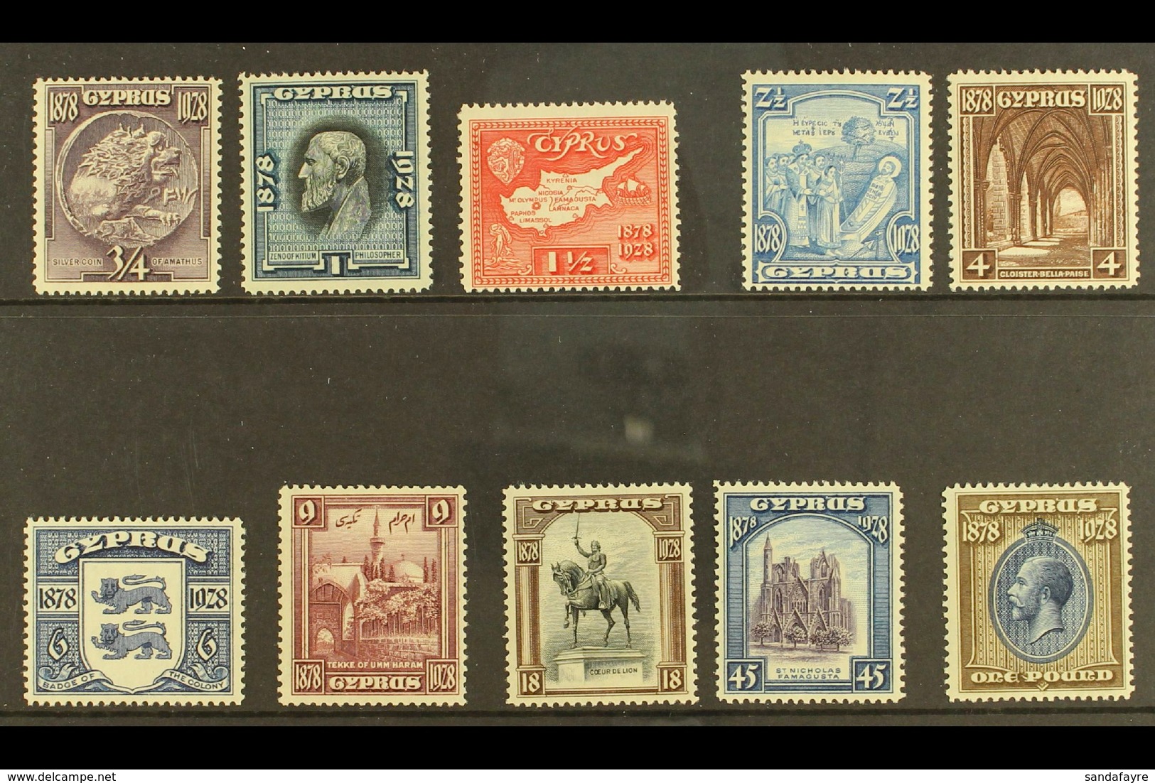 1928 50th Anniversary Of British Rule Complete Set, SG 123/132, Very Fine Mint (10 Stamps) For More Images, Please Visit - Otros & Sin Clasificación