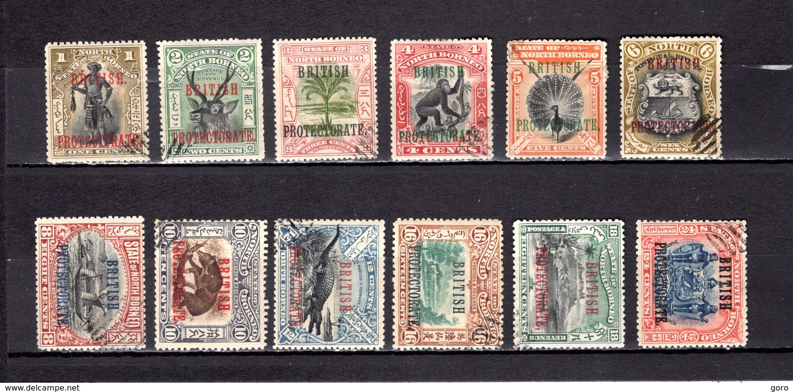 Borneo Del Norte   1901-12     Y&T  Nº    112/123 - Borneo Septentrional (...-1963)