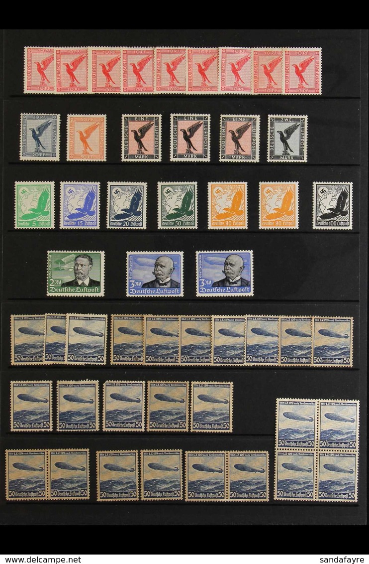 1919-1942 AIRS Mint (some Never Hinged) Duplicated Accumulation On Stockleaves. Includes 1926 "Eagle" Range To 1m (3, On - Other & Unclassified