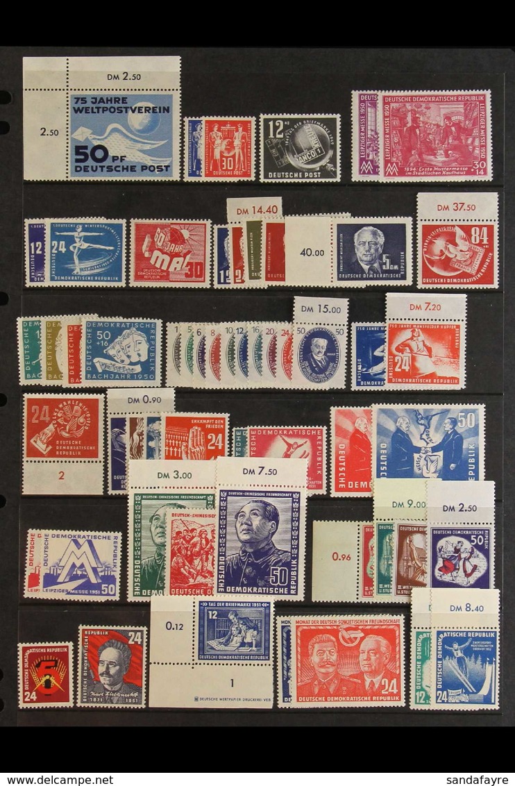 1949-1963 COMPREHENSIVE SUPERB NEVER HINGED MINT COLLECTION On Stock Pages, All Different, Virtually COMPLETE For The Pe - Other & Unclassified