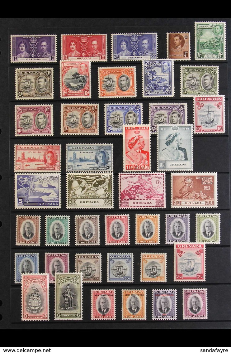 1937-1951 KGVI COMPLETE VERY FINE MINT A Delightful Complete Basic Run From The 1937 Coronation (SG 149) Right Through T - Grenade (...-1974)