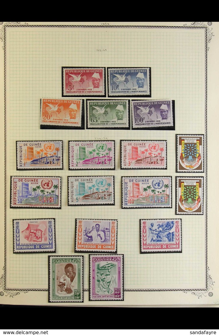 1958-1983 NHM POSTAL ISSUES - EX "ALPHONSE" COLLECTION. A Most Attractive, Chiefly ALL DIFFERENT Collection Of Complete  - Guinea (1958-...)