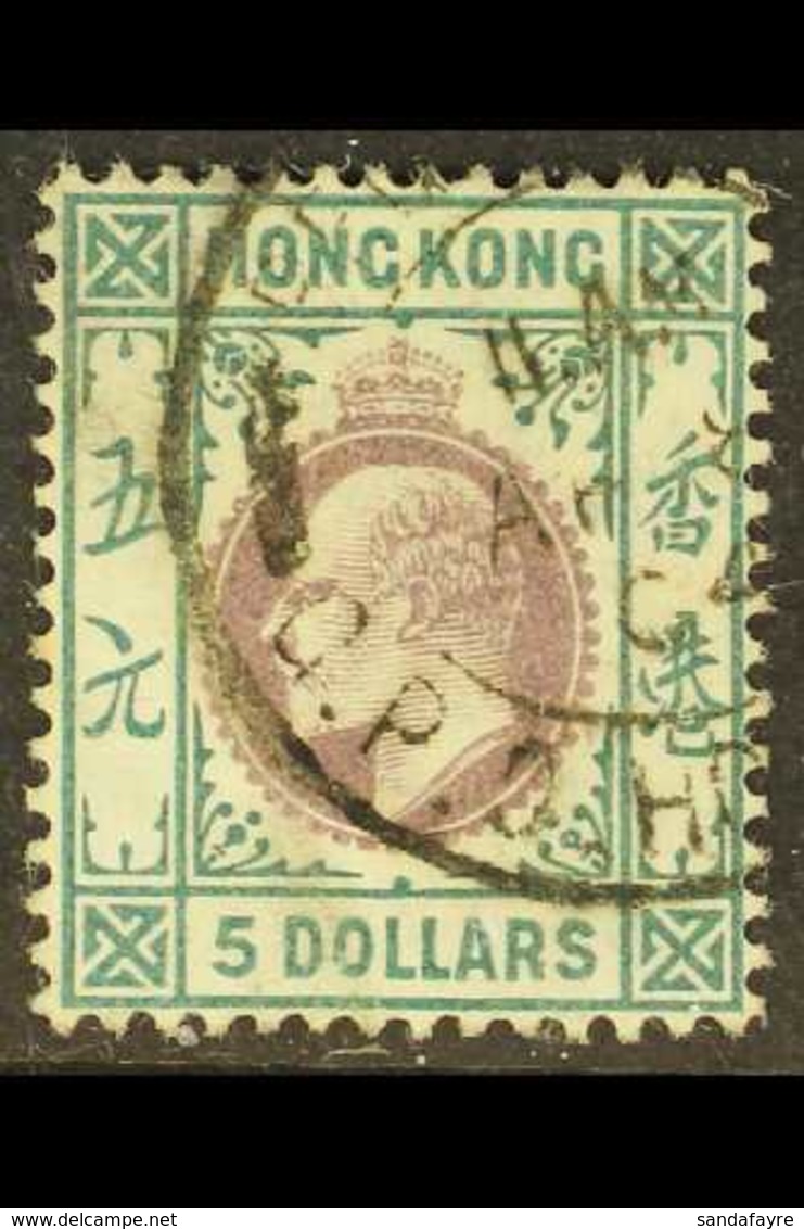 1903 $5 Purple & Blue Green, CA Wmk, SG 75, Cds Used With Small Faults For More Images, Please Visit Http://www.sandafay - Sonstige & Ohne Zuordnung