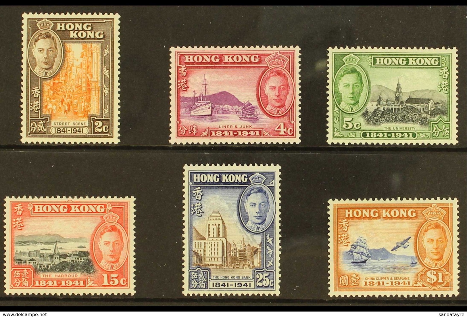 1941 Centenary Set, SG 163/68, Never Hinged Mint (6 Stamps) For More Images, Please Visit Http://www.sandafayre.com/item - Otros & Sin Clasificación