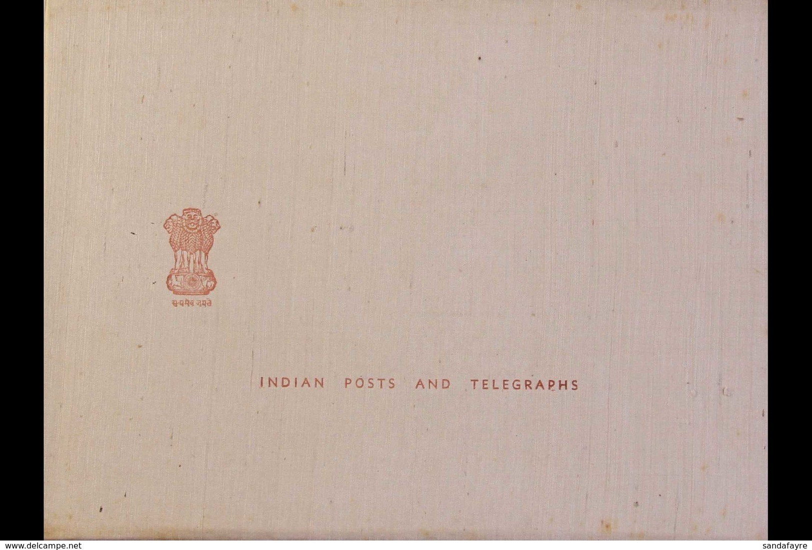 1960 PRESENTATION FOLDER From The Indian Delegation To The C.C.I.T.T. Signed By R. Waist, The Of The Indian Delegation,  - Sonstige & Ohne Zuordnung