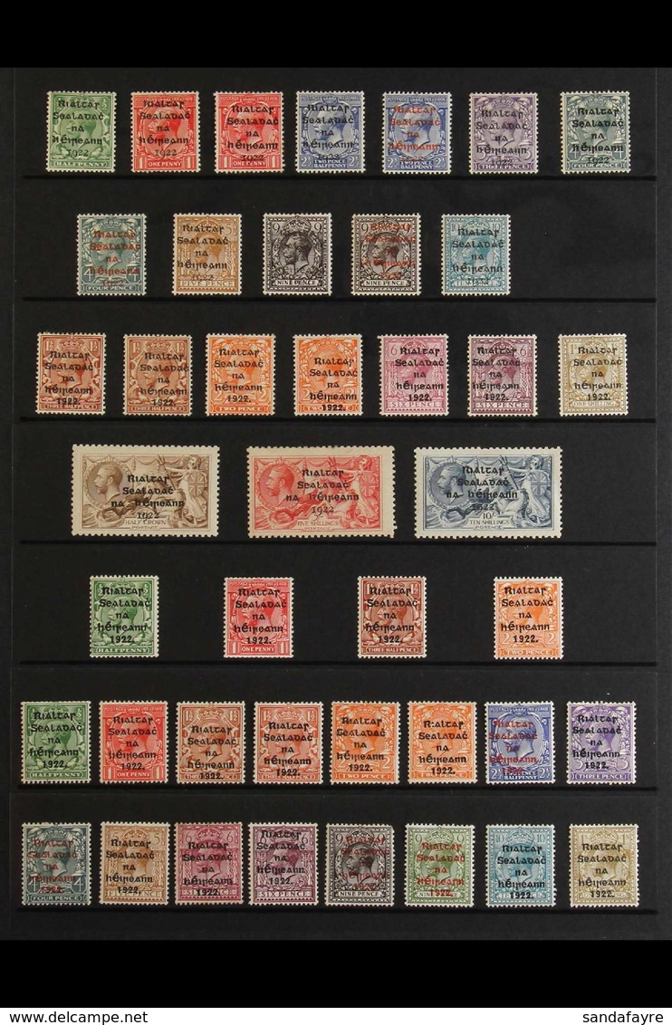 1922-35 KGV OVERPRINTED SETS COLLECTION. A Most Attractive Collection Of Sets That Includes 1922 "Dollard" Opt'd Set (SG - Other & Unclassified