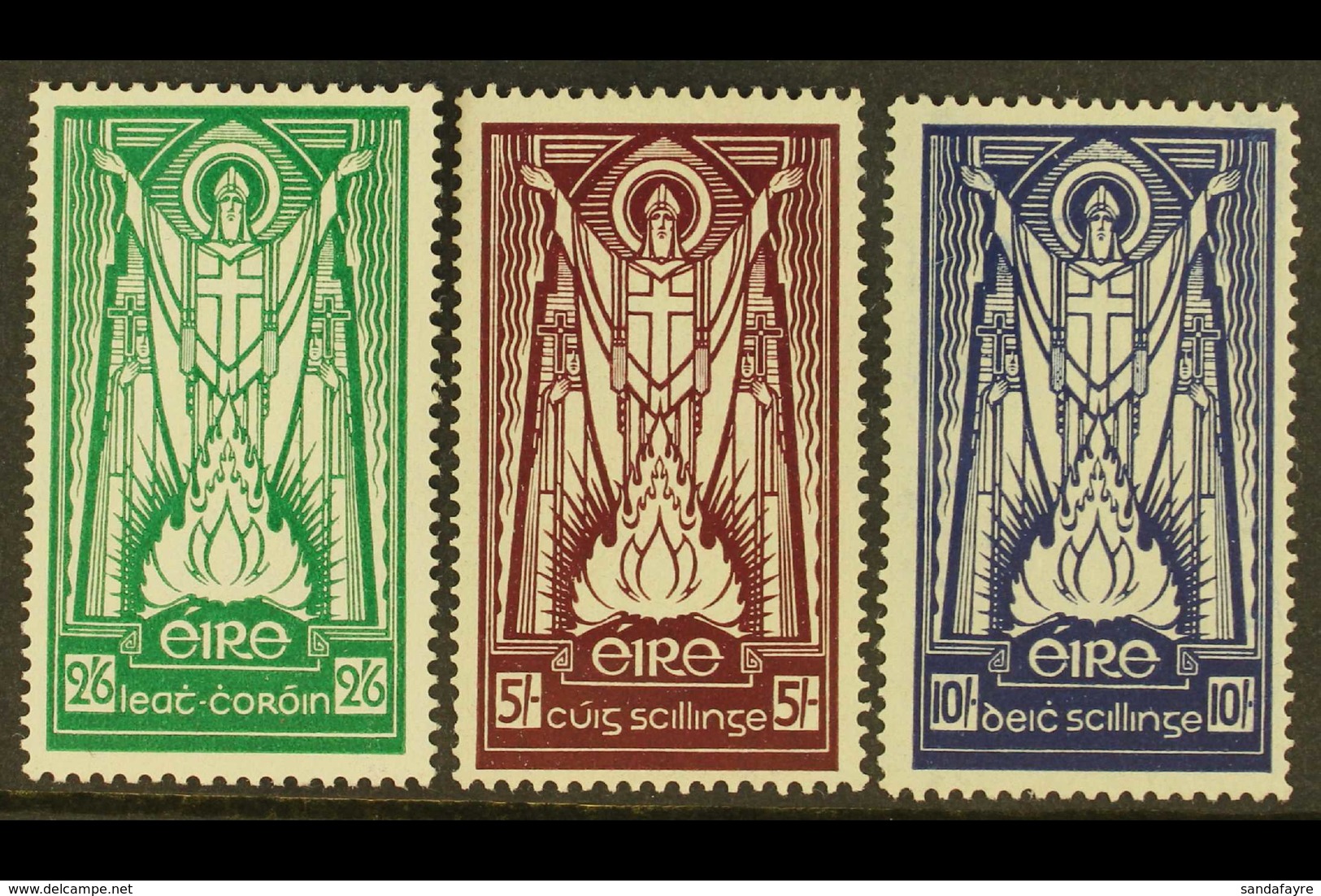 1937 (multiple "SE" Wmk) St Patrick High Values Set, SG 102/04, Very Fine Mint. Fresh And Attractive. (3 Stamps) For Mor - Altri & Non Classificati