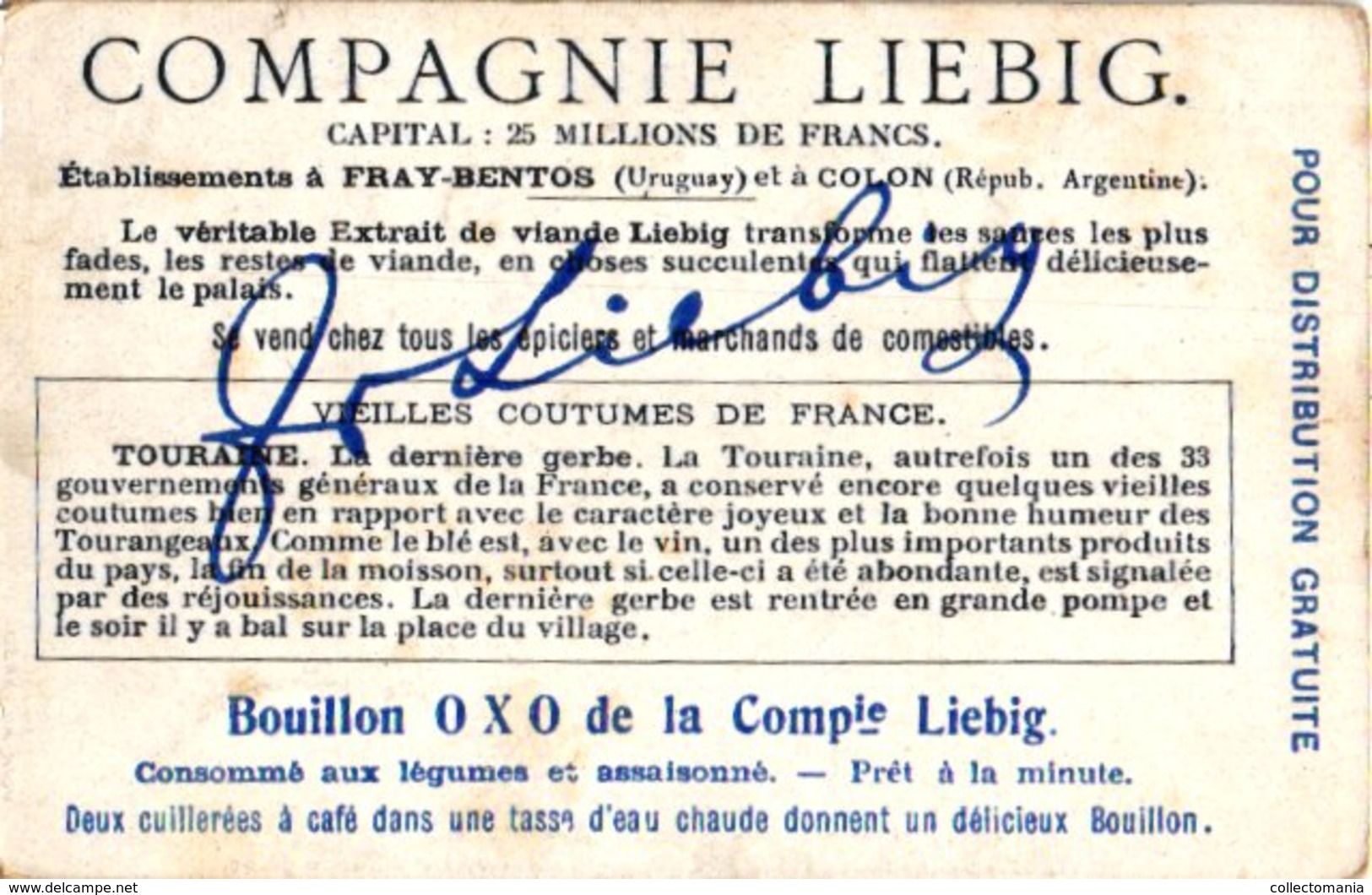 0980  Liebig 6 Cards- C1909- Old French Cusoms-Feux de St.Jean Bretagne-Tarasque-Dauphiné-Touraine- les Rois