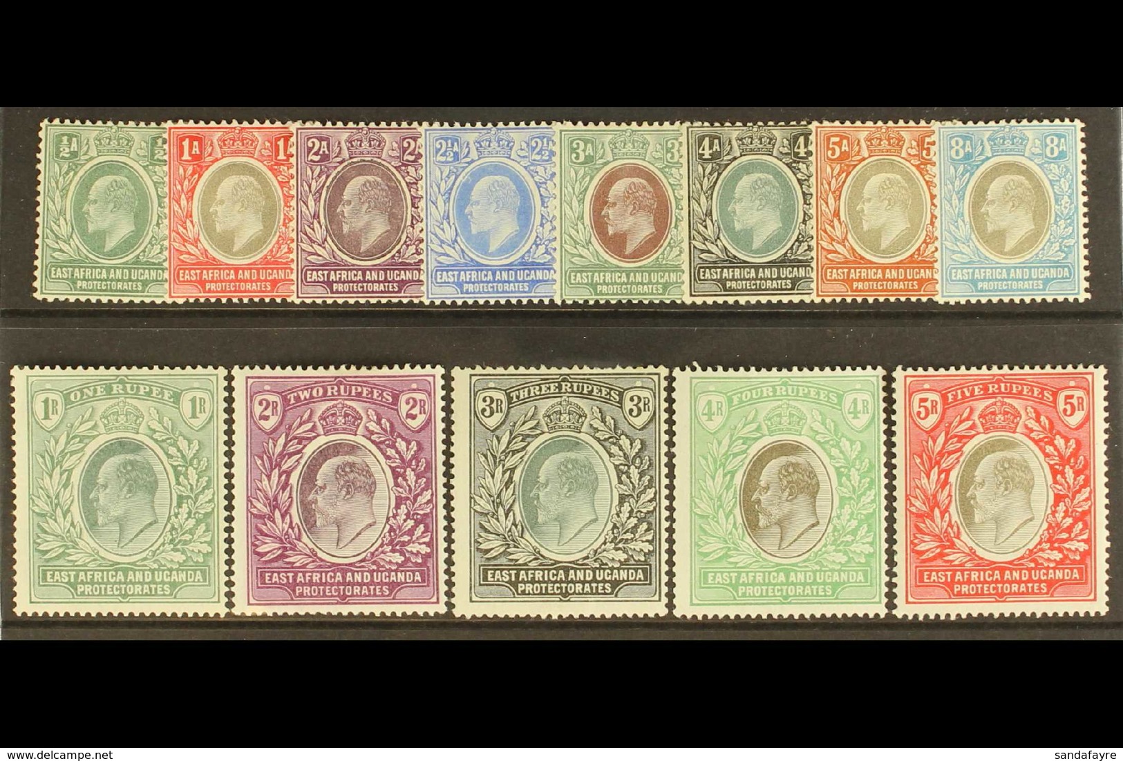 1903 Ed VII Set Complete To 5r , Wmk CA/CC, SG 1/13, Fine To Very Fine Mint. (13 Stamps) For More Images, Please Visit H - Vide