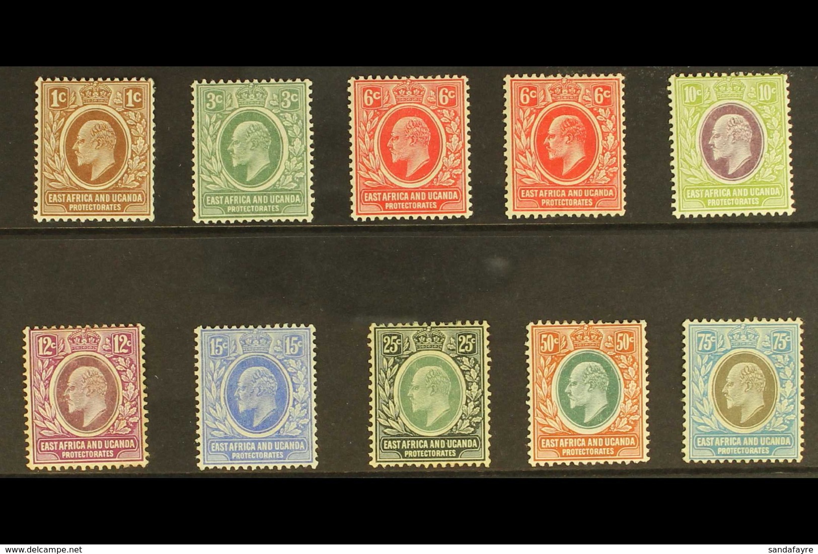 1907 - 8 Ed VII Set, Wmk MCA, SG 34/43, Fine To Very Fine Mint. (10 Stamps) For More Images, Please Visit Http://www.san - Vide