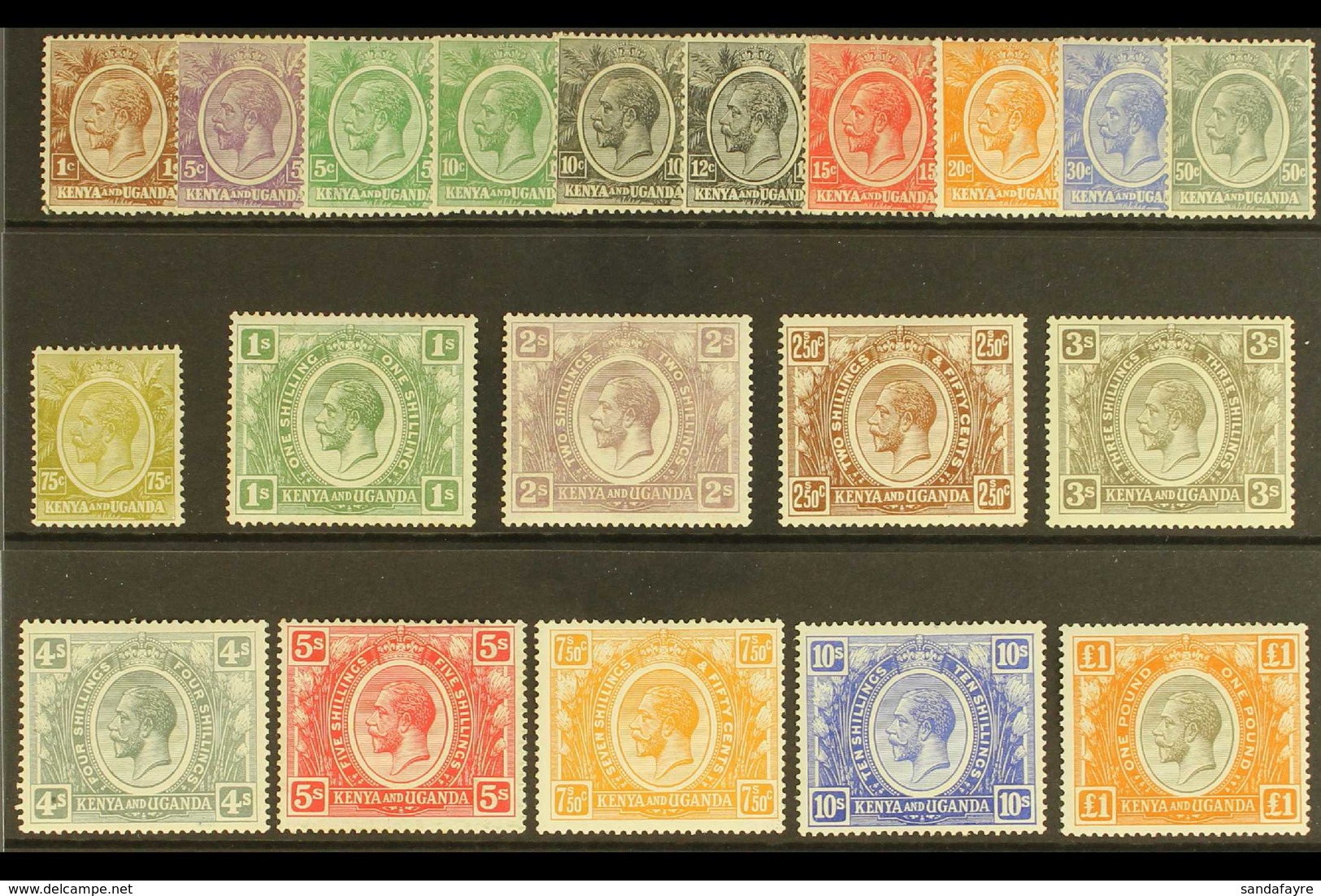 1922 - 7 Geo V Set To £1 Complete, SG 76/95, Very Fine Mint. (20 Stamps) For More Images, Please Visit Http://www.sandaf - Vide