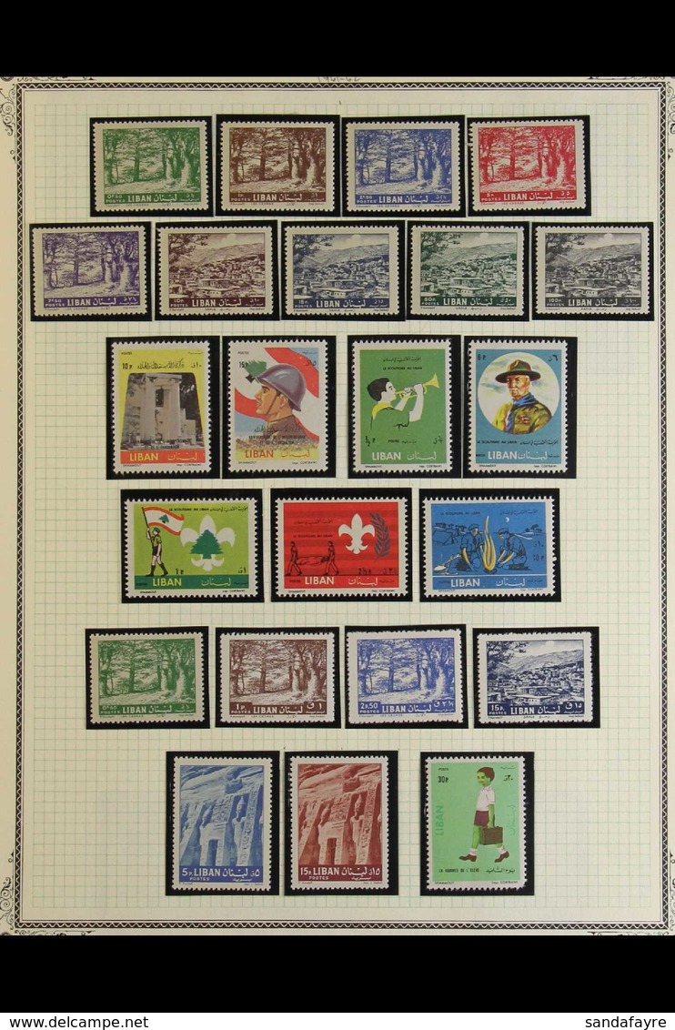 1960-1985 NHM POSTAL ISSUES COLLECTION. An ALL DIFFERENT Never Hinged Mint Postal Issues Collection With Many Complete S - Libanon