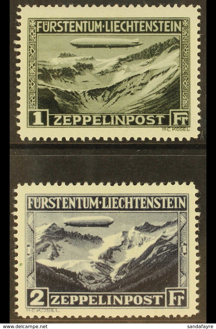 1931 Zeppelin Air Set, SG 116/17, Mi 114/115, Very Fine Mint (2 Stamps) For More Images, Please Visit Http://www.sandafa - Otros & Sin Clasificación