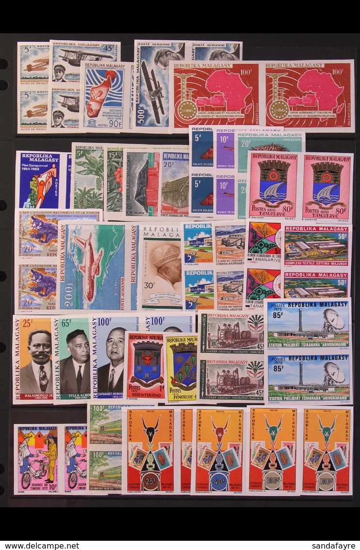 1967-1973 IMPERF PAIRS Superb Never Hinged Mint ALL DIFFERENT Collection. Postage And Air Post Issues Including Many Goo - Altri & Non Classificati