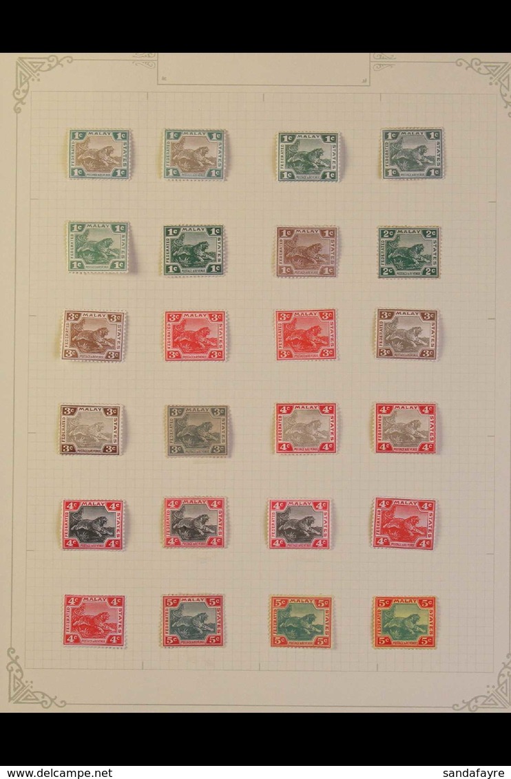 FEDERATED STATES 1900 - 1922 Mint Range Of Values To $1 With 1900 Wmk CA Set To 50c, 1904 MCA Vals To $1 Including 1c Gr - Andere & Zonder Classificatie