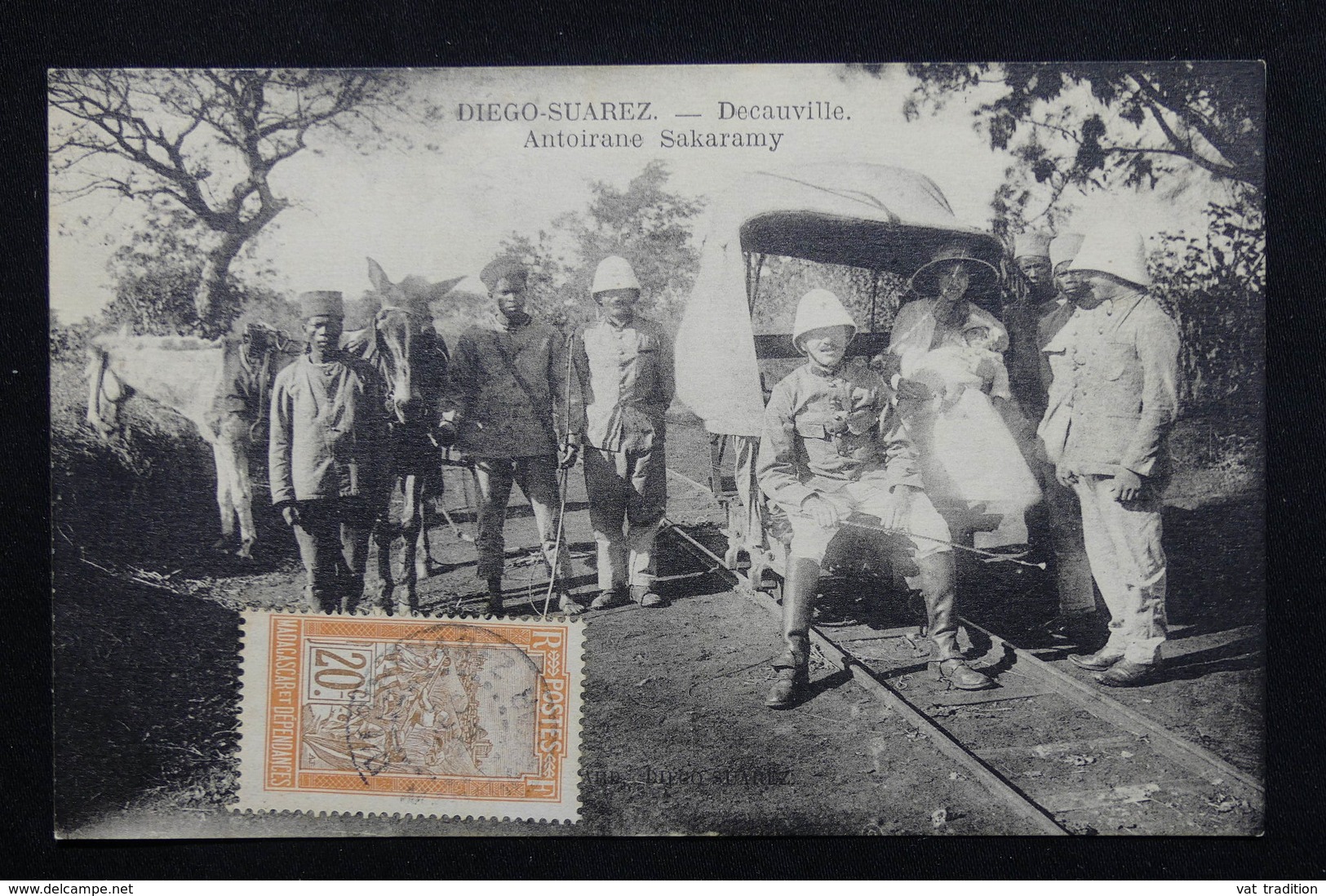 MADAGASCAR / DIEGO SUAREZ - Affranchissement De Diego Suarez Sur Carte Postale En 1915 -  L 20966 - Storia Postale