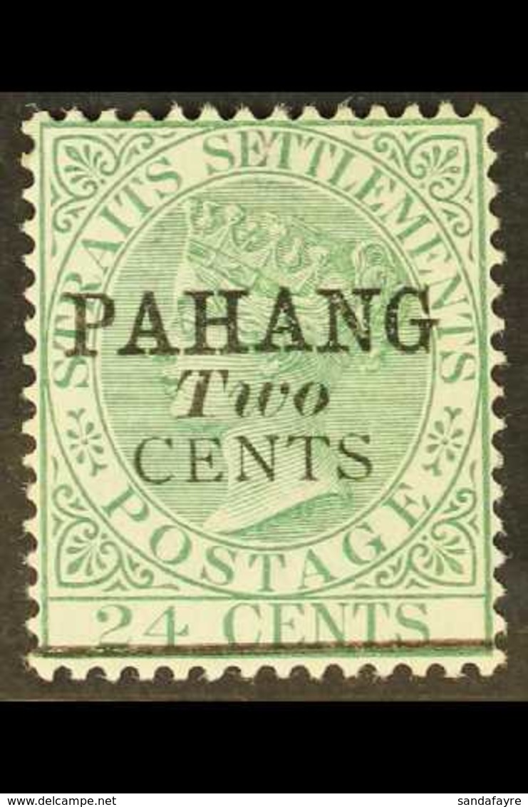 PAHANG 1891 2c On 24c Surcharge, SG 7, Fine Mint, Very Fresh. For More Images, Please Visit Http://www.sandafayre.com/it - Autres & Non Classés