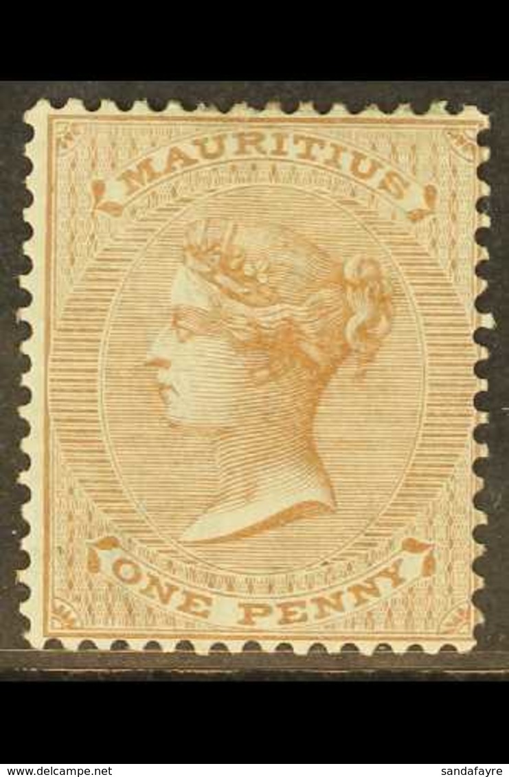 1863 1d Brown, Wmk CC, SG 57, Very Fine Mint. For More Images, Please Visit Http://www.sandafayre.com/itemdetails.aspx?s - Mauritius (...-1967)