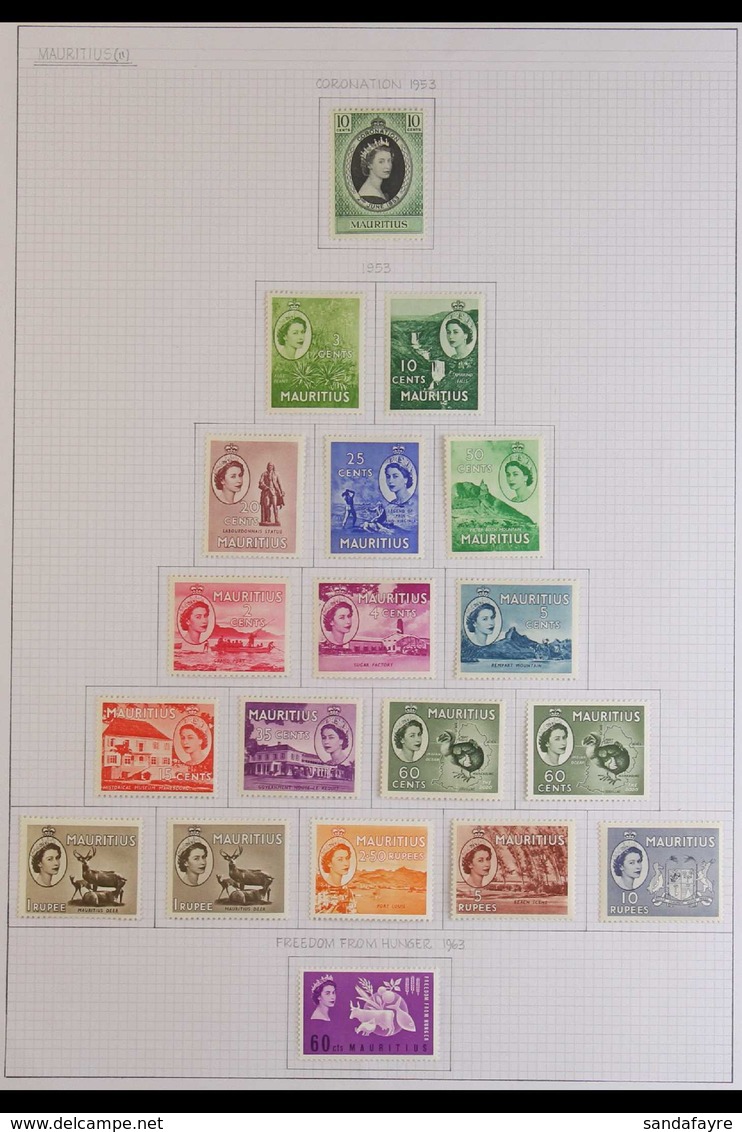 1953-69 COLLECTION OF FINE MINT SETS. A Neatly Presented Collection Of Complete Sets, ALL DIFFERENT & Highly Complete Fo - Mauritius (...-1967)