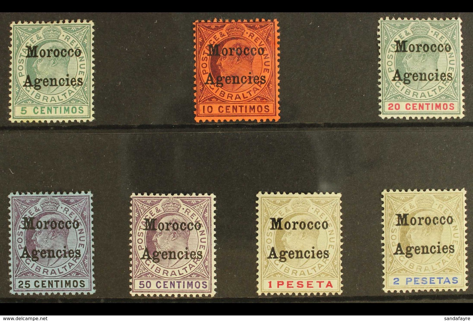 BRITISH 1903-05 KEVII CA Watermark Set, SG 17/23, Very Fine Mint (7 Stamps) For More Images, Please Visit Http://www.san - Sonstige & Ohne Zuordnung