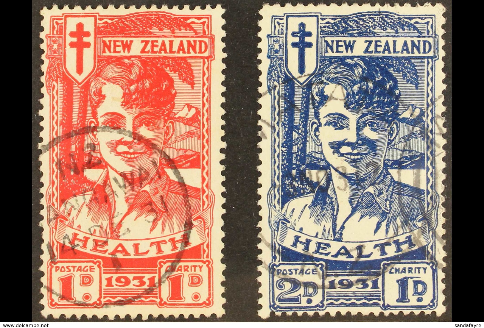 1931 "Smiling Boy" Health Set, SG 546/47, Fine Cds Used (2 Stamps) For More Images, Please Visit Http://www.sandafayre.c - Andere & Zonder Classificatie