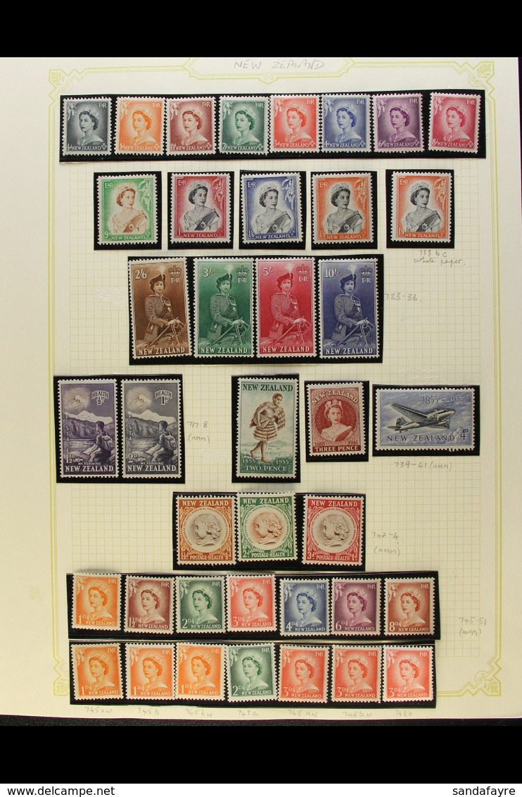 1953-83 FINE MINT COLLECTION A Clean Collection On Album Pages Which Includes 1953-59 Complete Definitive Set, 1955-59 D - Other & Unclassified
